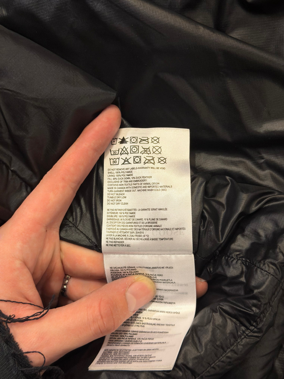 Cananda Goose Down Puffer Vest