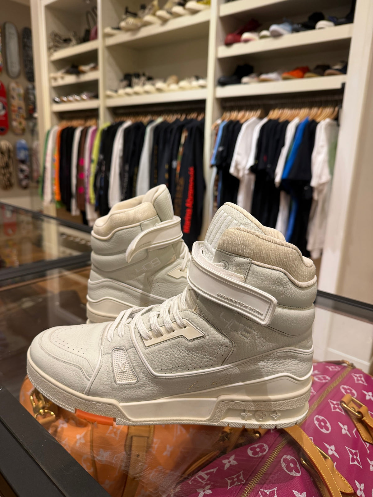 Louis Vuitton Trainer High Top - Grey/White