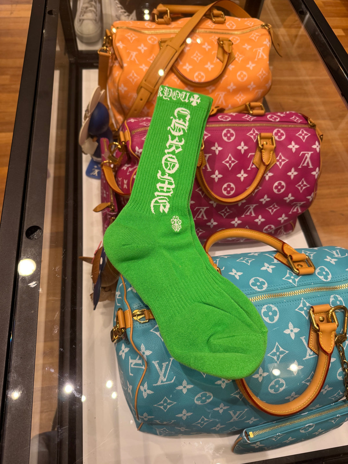Chrome Hearts Socks - Green/White (L)