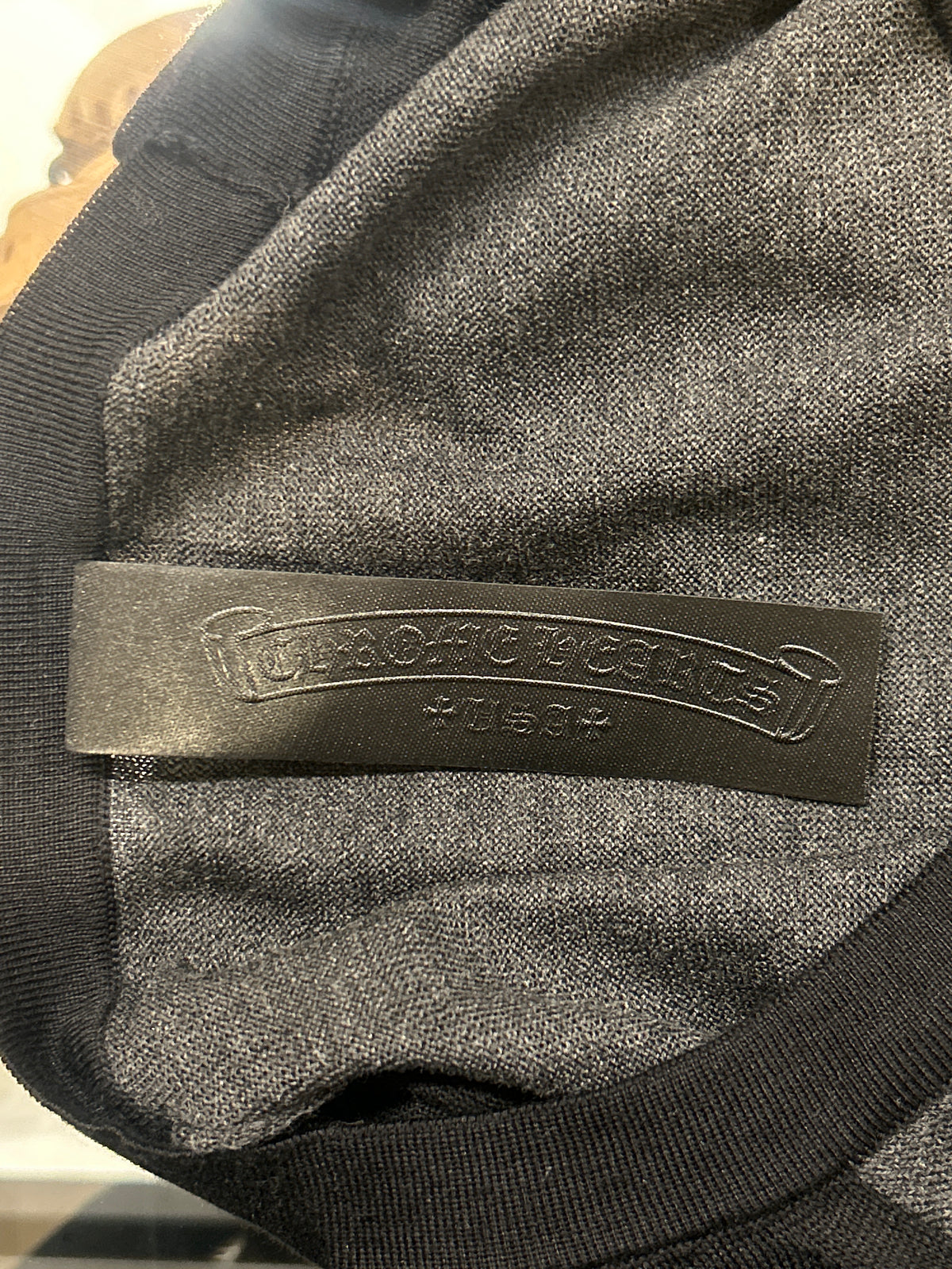 Chrome Hearts Cross Patch Silk Raglan LS Tee