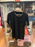 Chrome Hearts Neck Logo Pocket Tee - Black