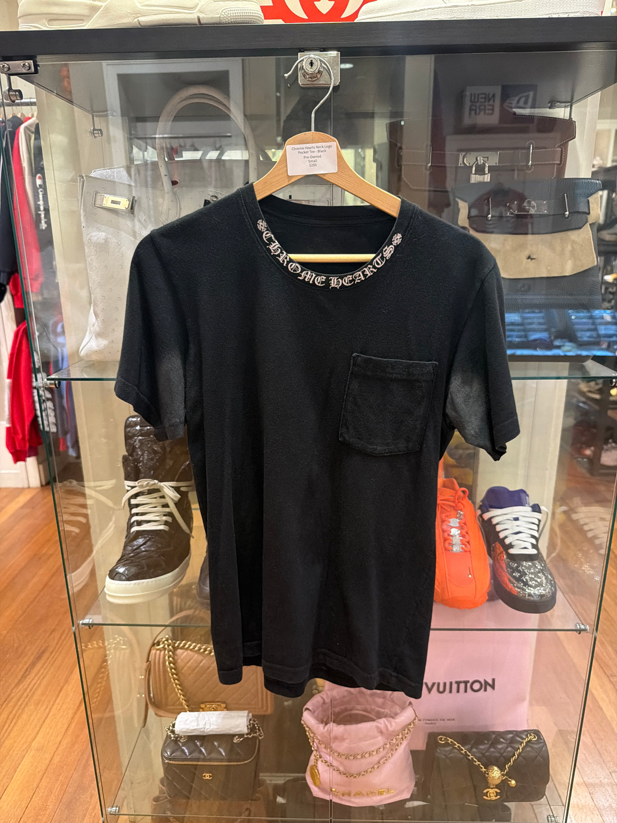 Chrome Hearts Neck Logo Pocket Tee - Black