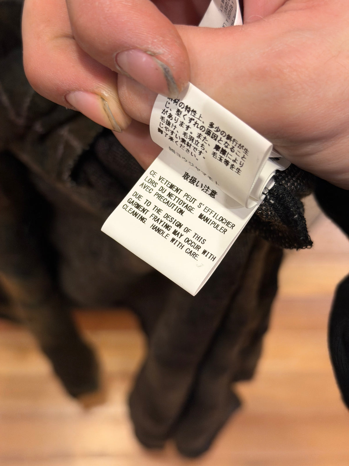 Yohi Yamamoto Long Scarf Flannel