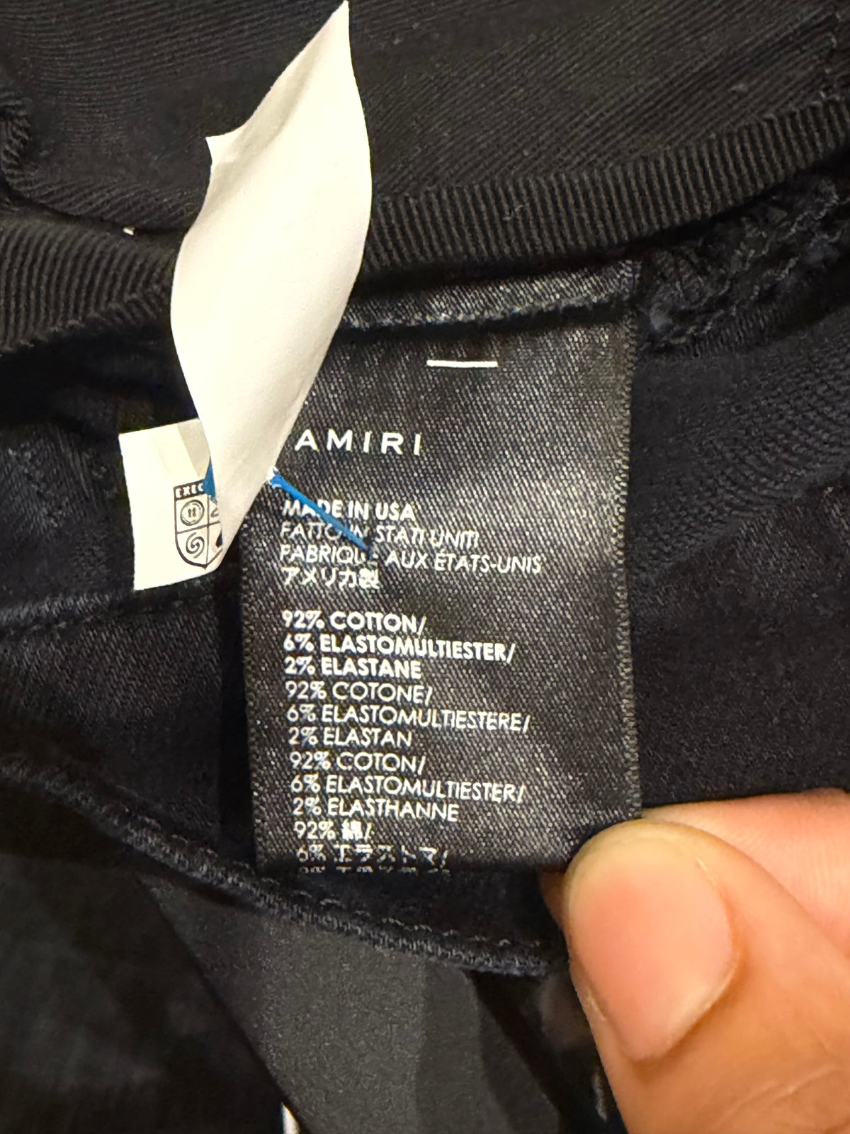 Amiri Scarves Art Patch Skinny Jeans