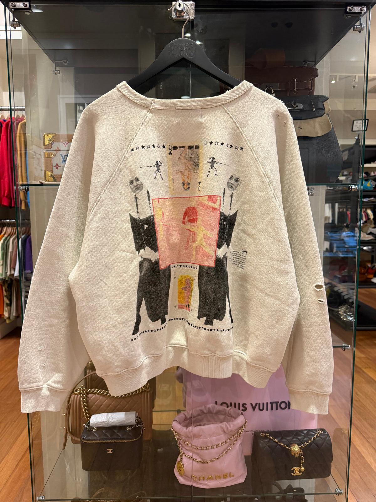 Enfants Riches Deprimes ‘Boy Hurt In Duel’ Raglan Crewneck Sweatshirt