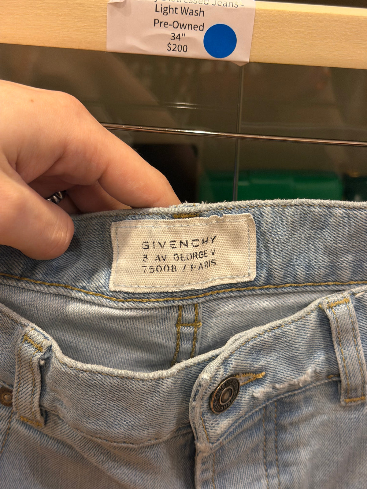 Givenchy Distressed Jeans - Light Wash