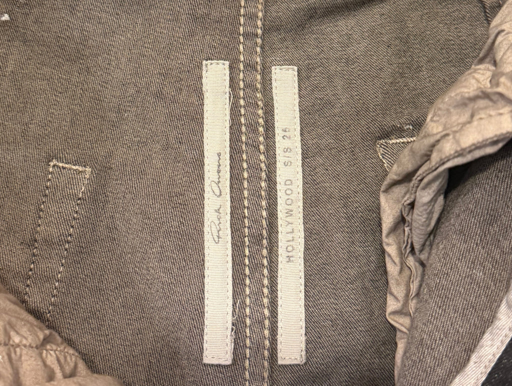 Rick Owens Gold Foil Coated
Denim Jeans