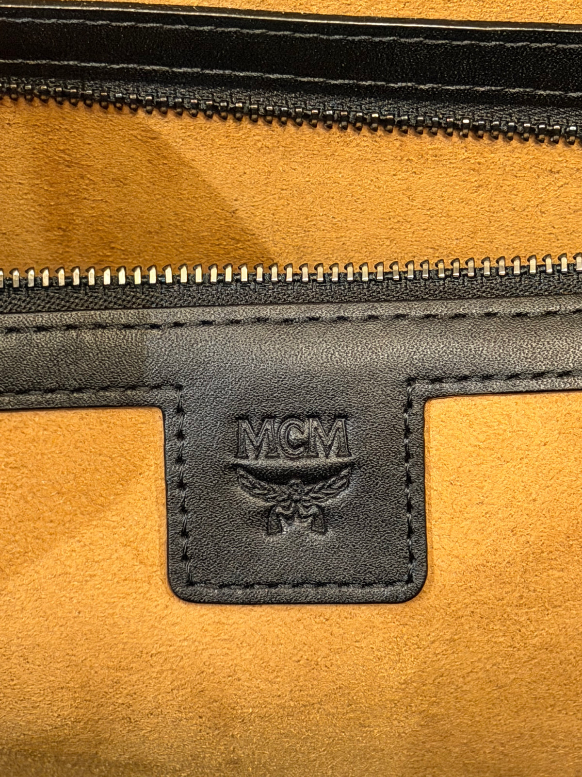 MCM Ottomar Weekender Bag - Orange / Black Trim