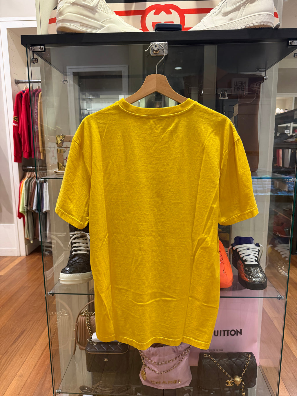 Givenchy Script Logo Tee - Yellow