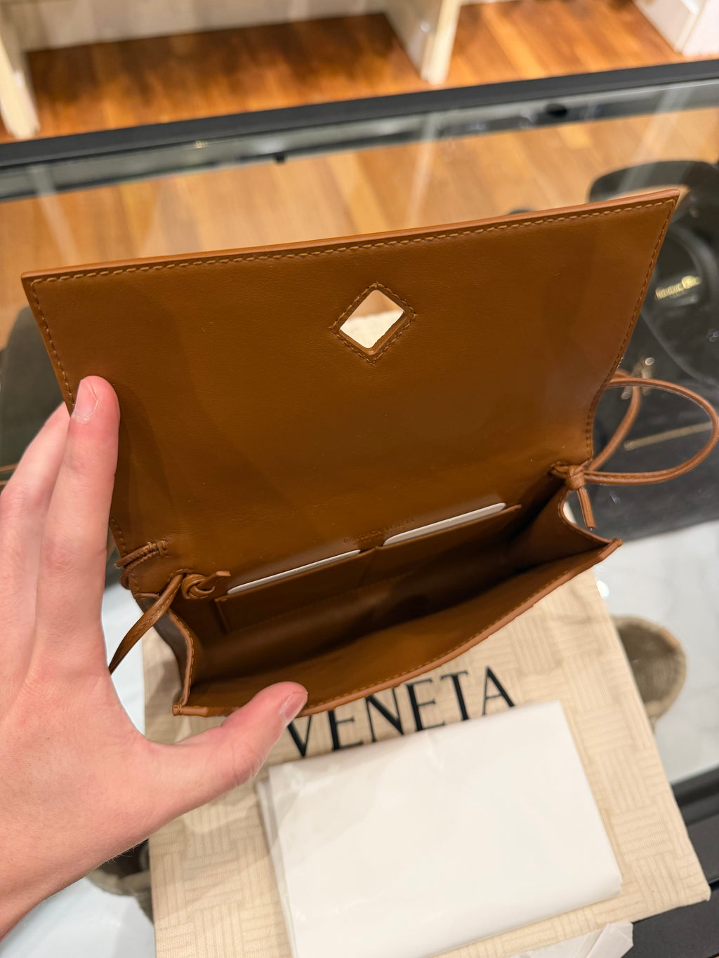 Bottega Veneta Andiamo Leather Shoulder Bag
