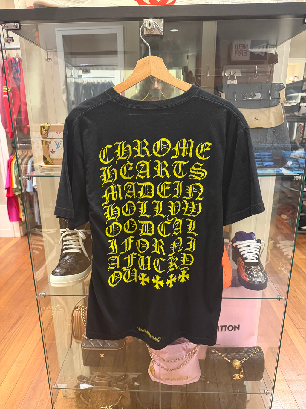Chrome Hearts Eye Chart
Hollywood Tee - Black/NeonYellow