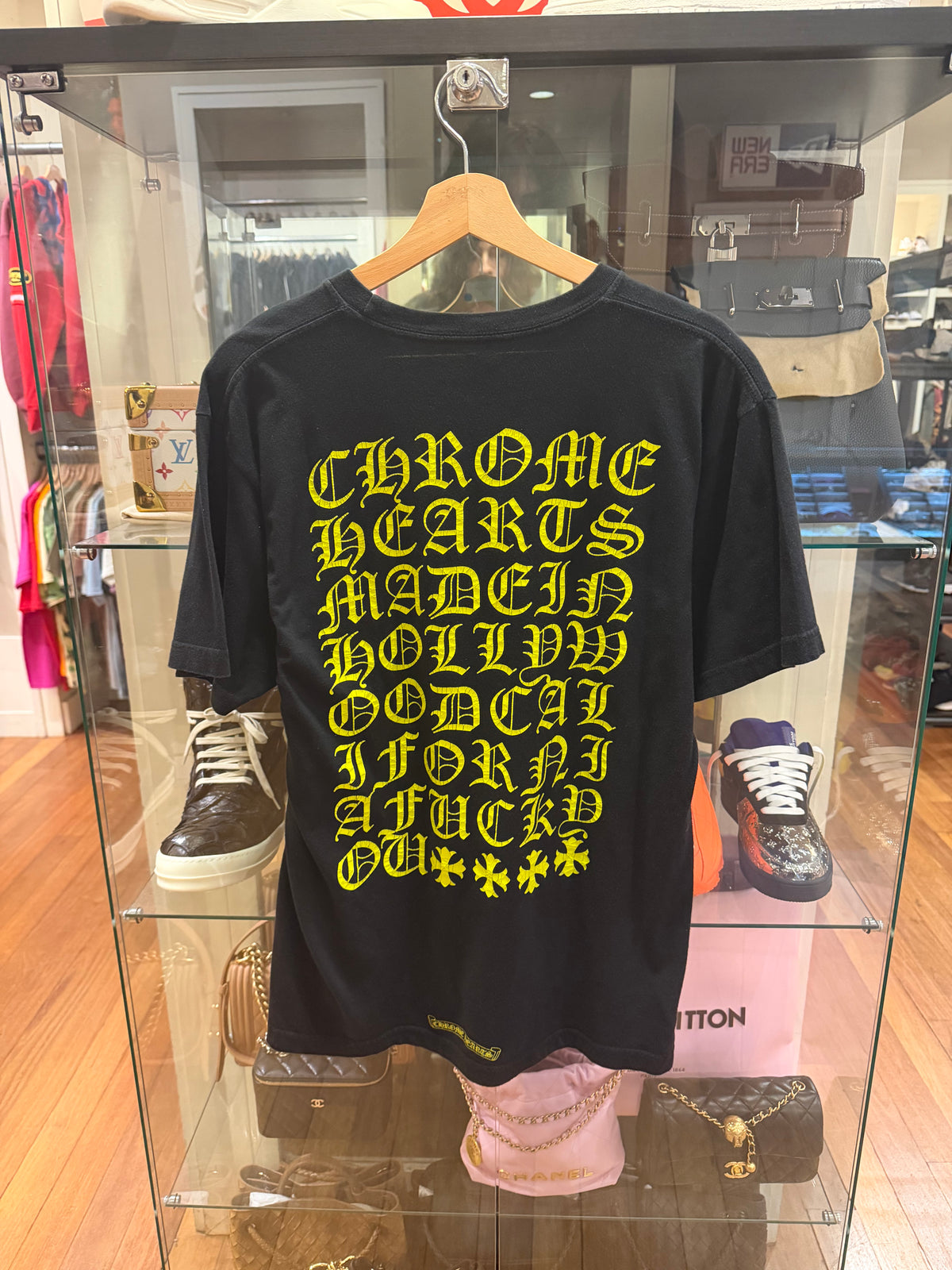 Chrome Hearts Eye Chart
Hollywood Tee - Black/NeonYellow