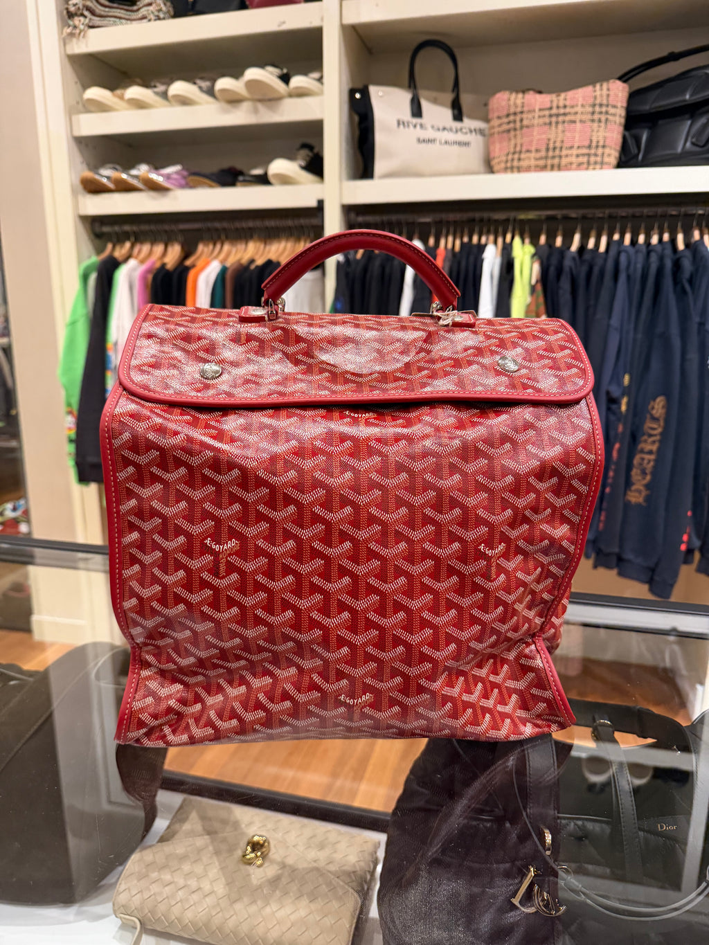 Goyard Saint Léger Backpack Red