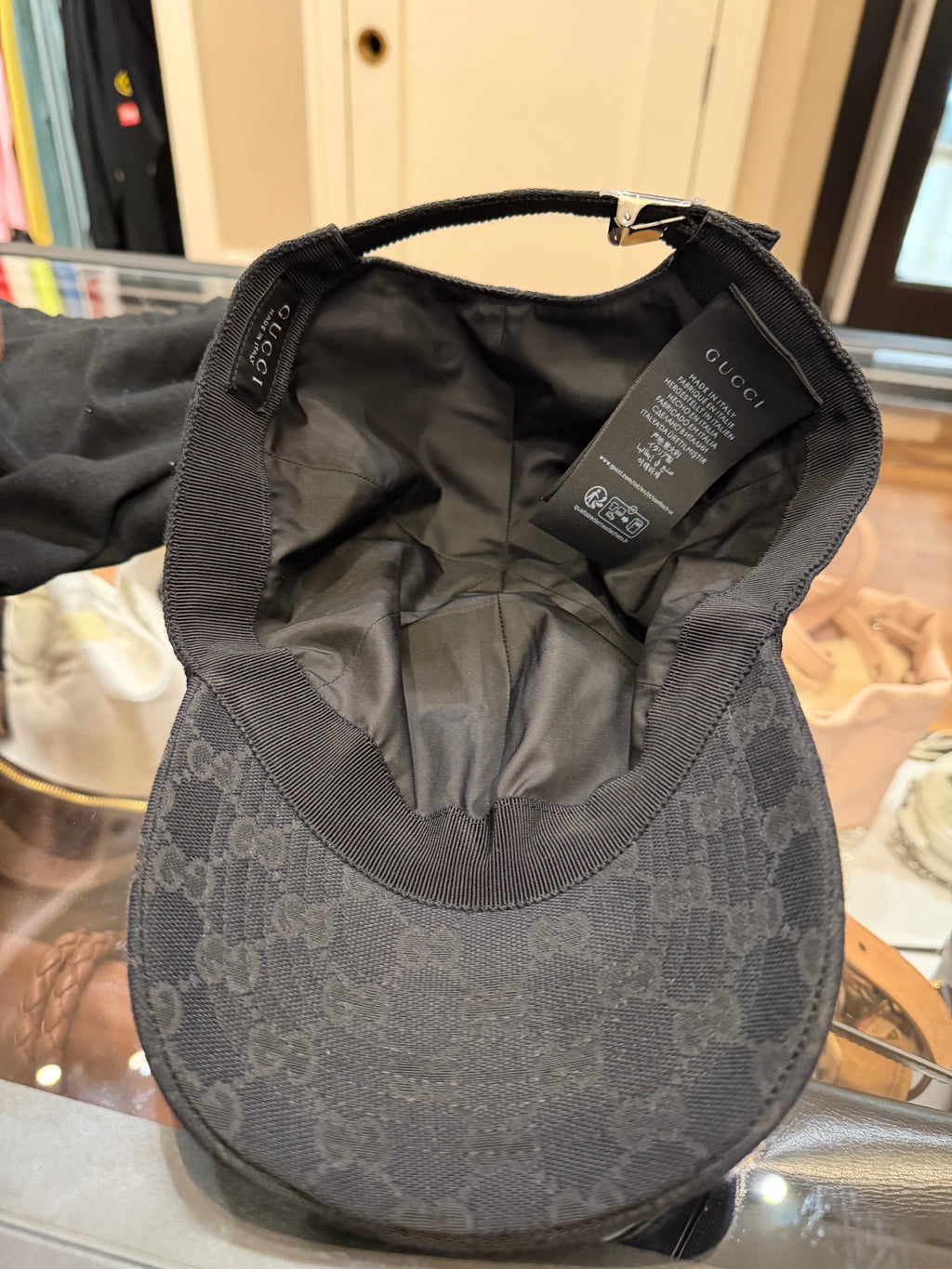Gucci Web Detailed GG Baseball Hat