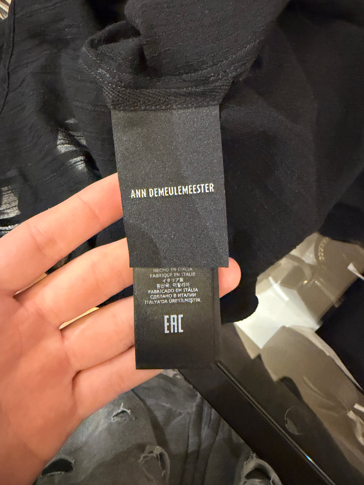 Ann Demeulemeester Button Down Harness Shirt