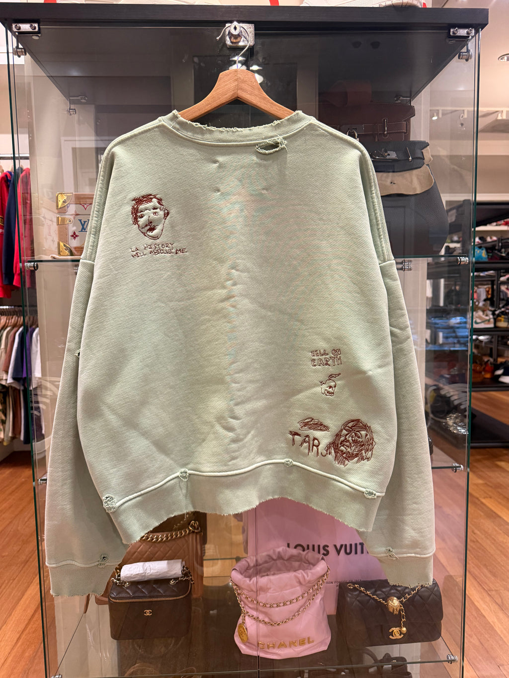 Paly Hollywood SS24 Embroidered Crewneck - Mint
