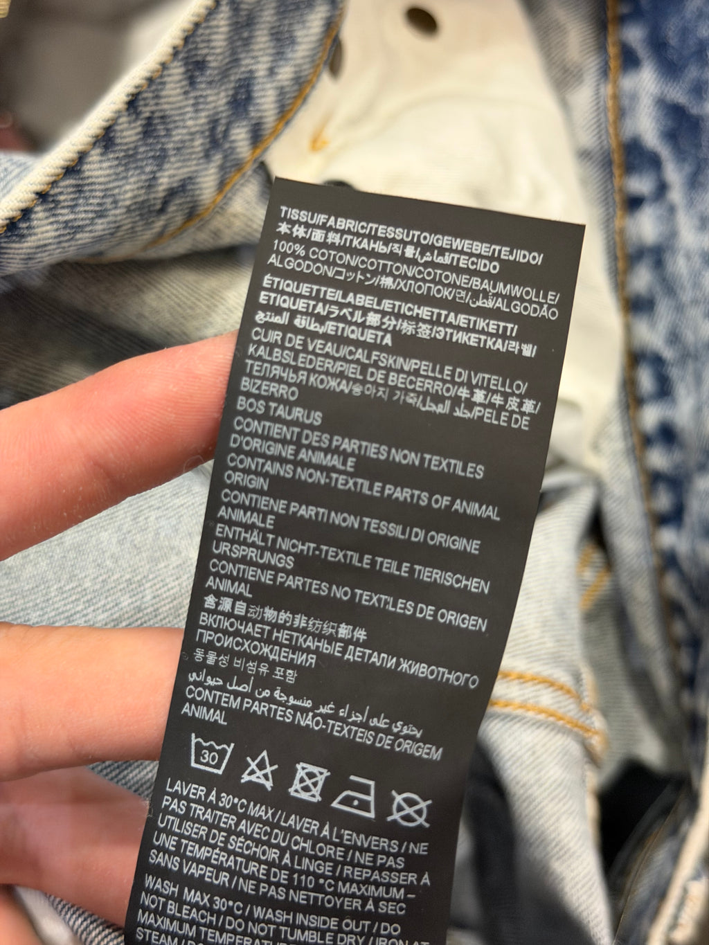 Saint Laurent Acid Wash Y2K Lowrise Denim Jeans