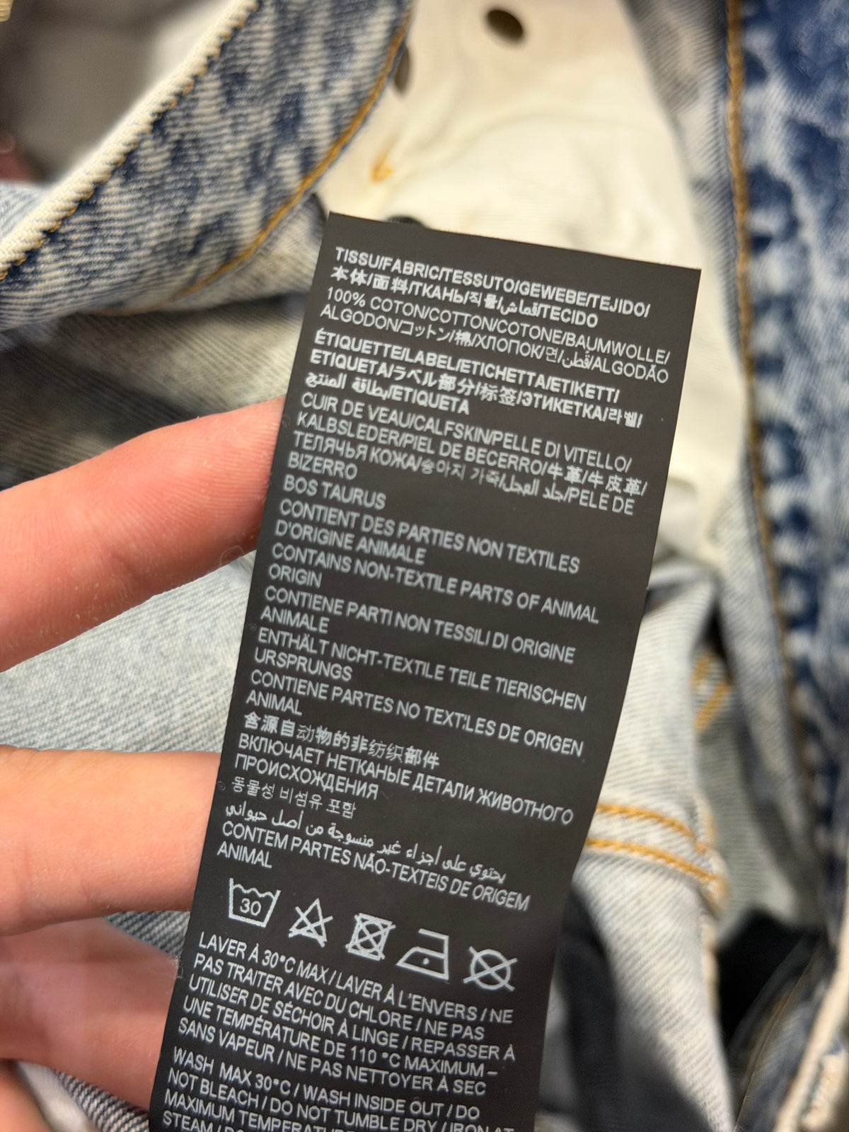 Saint Laurent Acid Wash Y2K Lowrise Denim Jeans