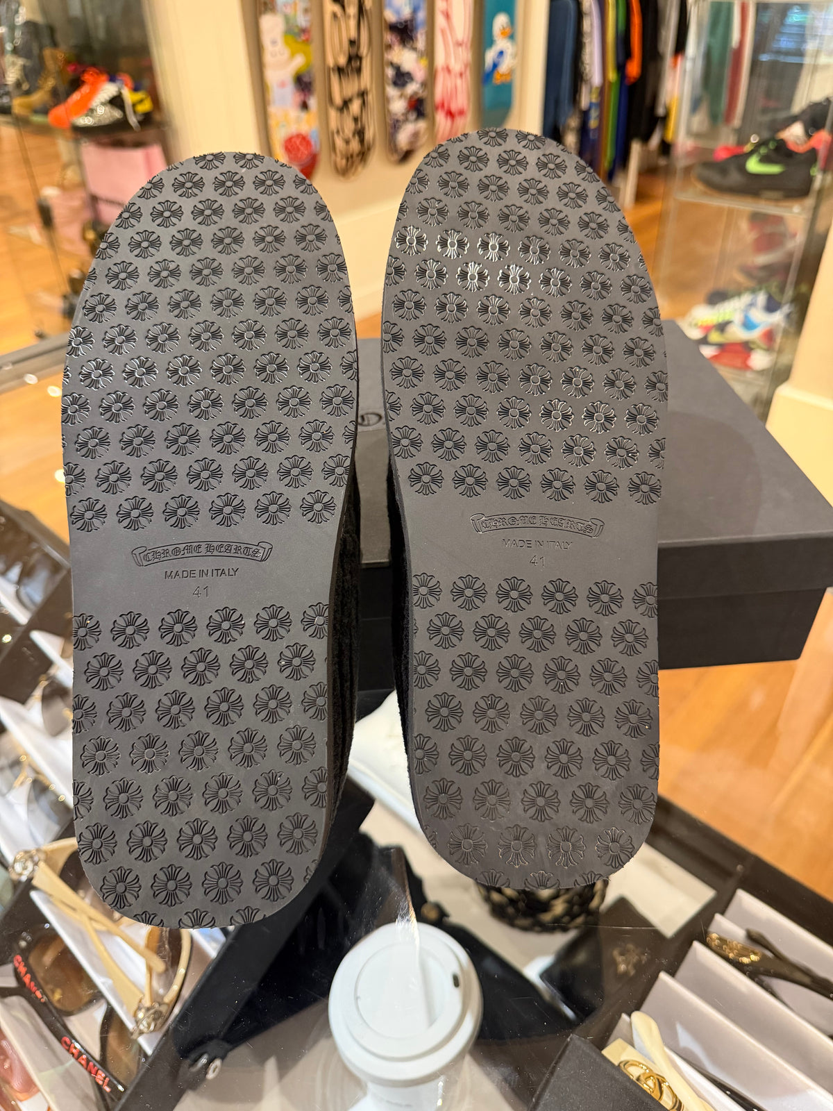 Chrome Hearts Corduroy Dagger Loafers
