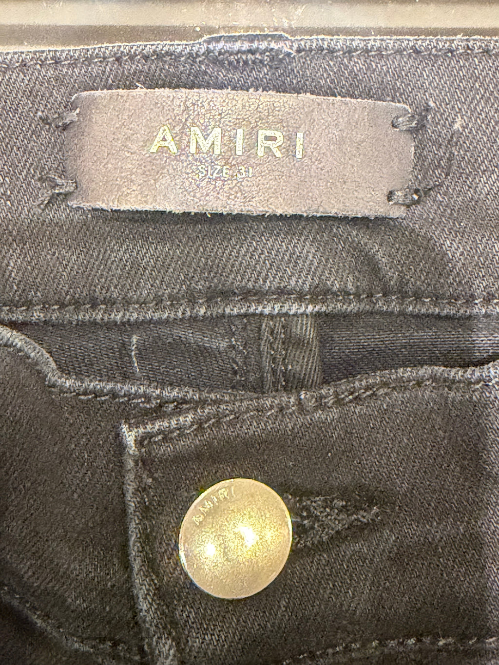 Amiri Scarves Art Patch Skinny Jeans