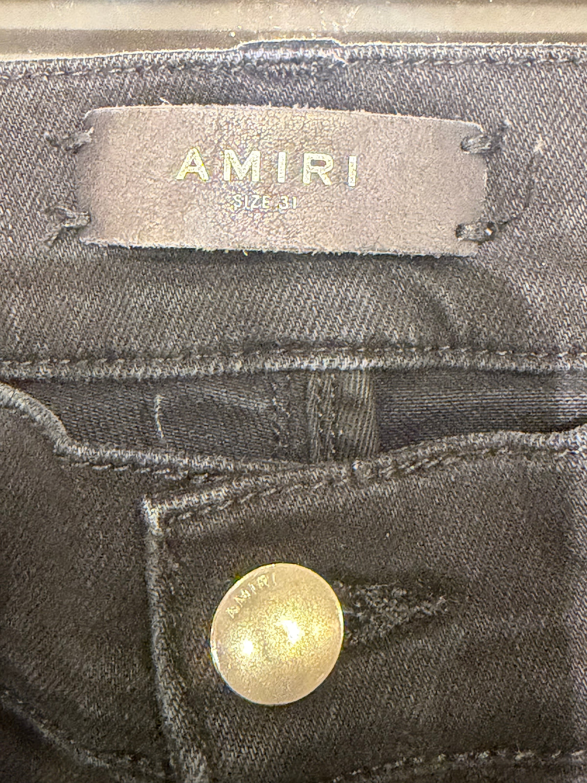 Amiri Scarves Art Patch Skinny Jeans