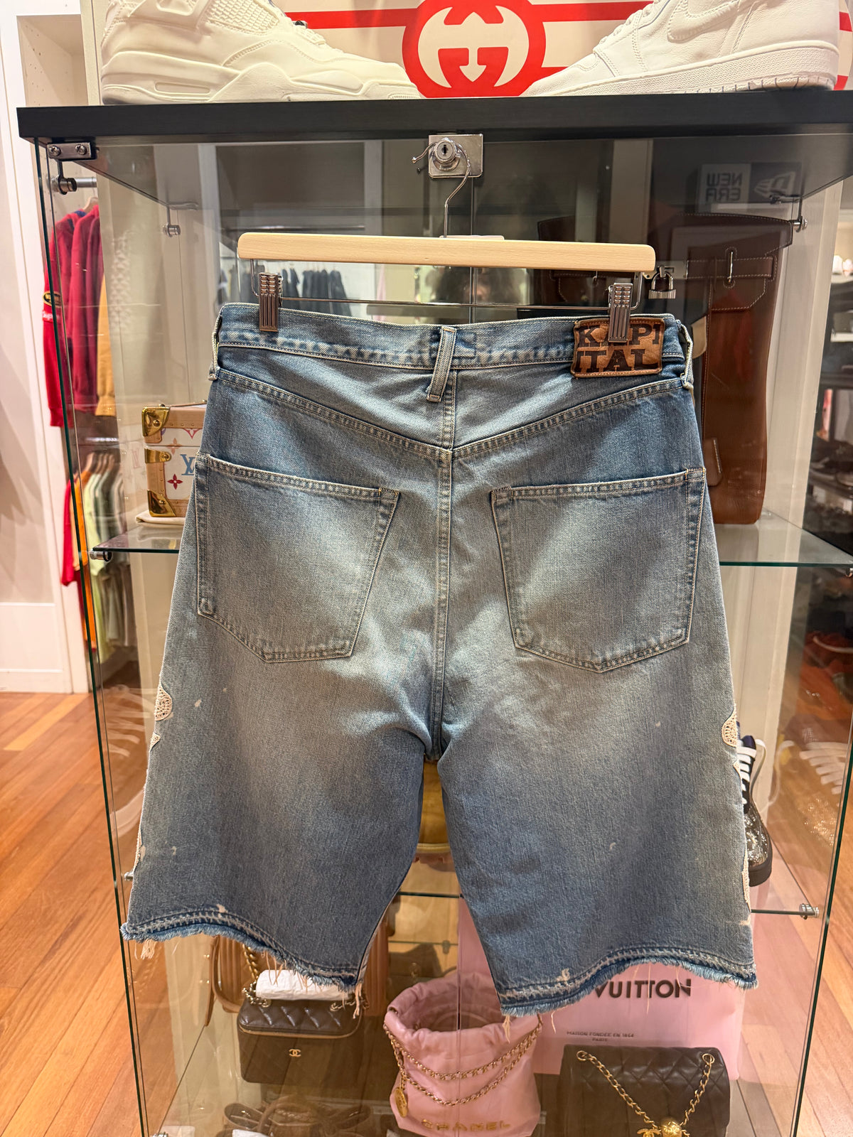 Kapital 14Oz Denim 5P Bones Denim Shorts