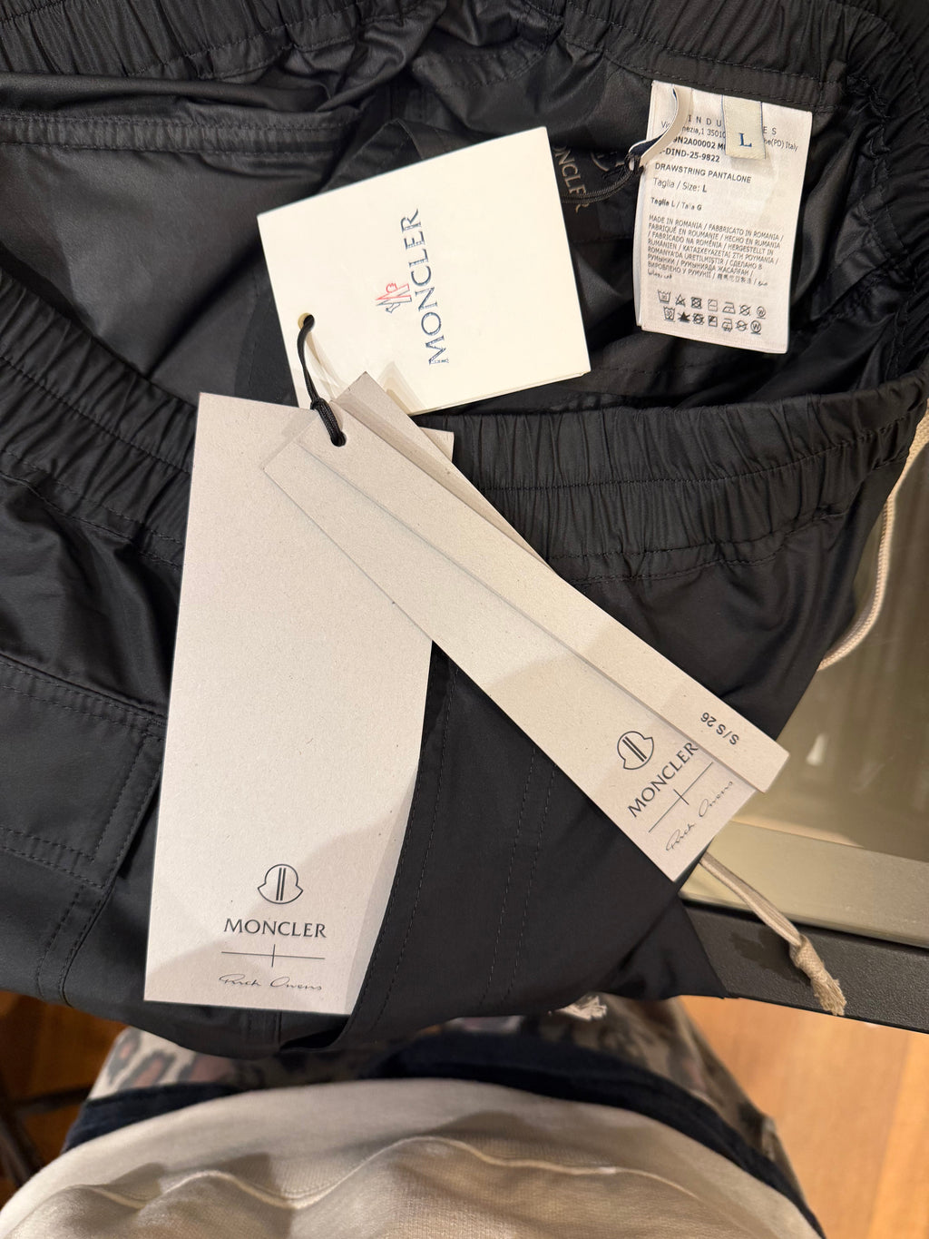 Moncler x Rick Owens Straight Leg Taffeta Pants
