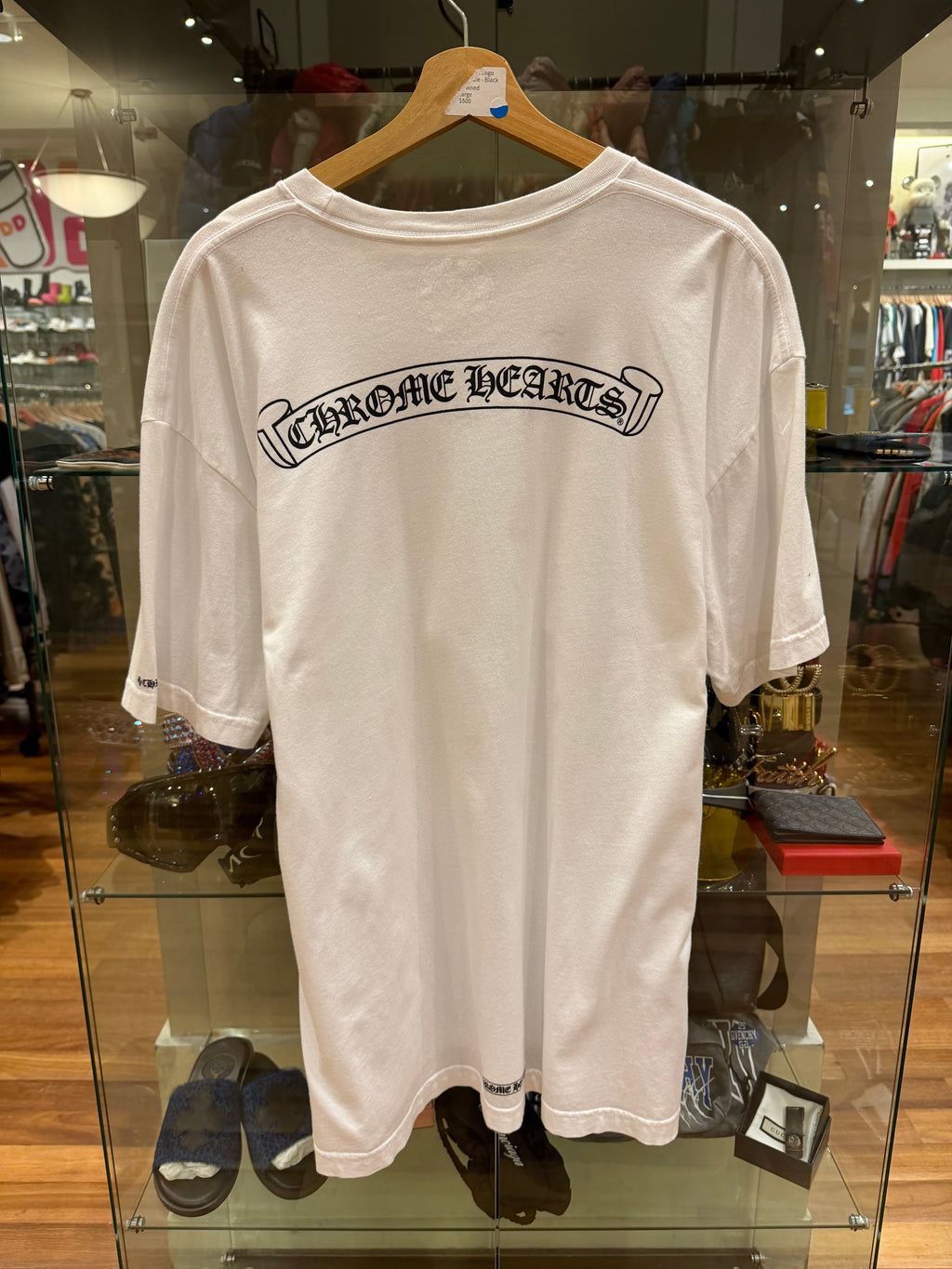 Chrome Hearts Scroll Logo Tee - White