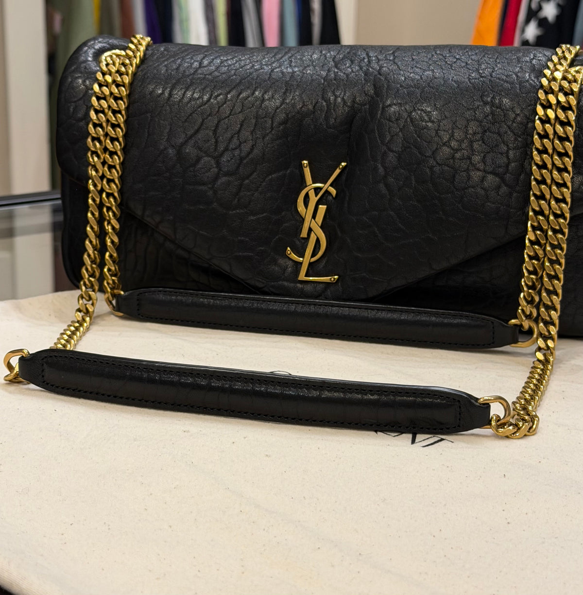 Saint Laurent Calypso Medium - Black