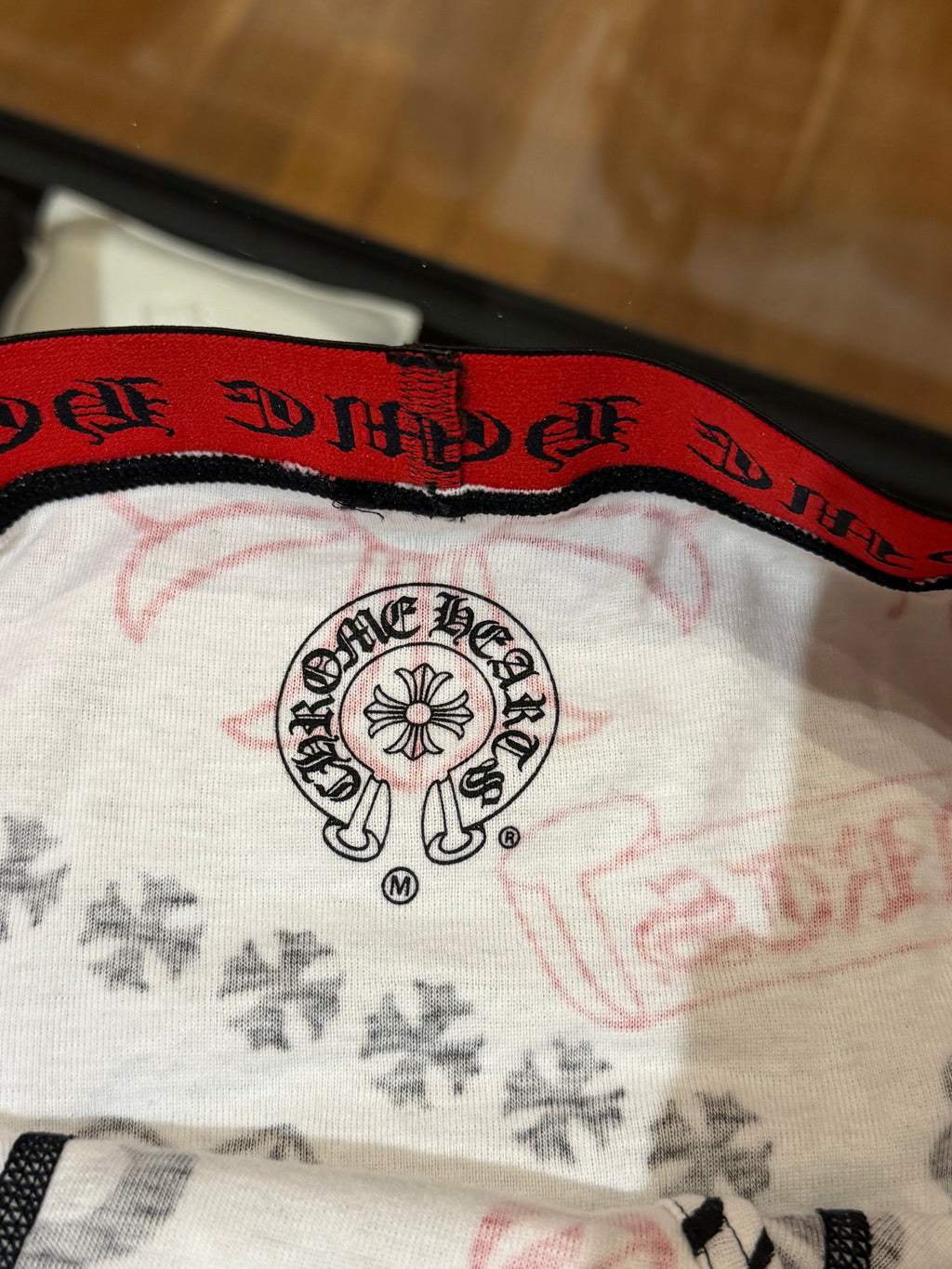 Chrome Hearts White & Red Boxer Briefs