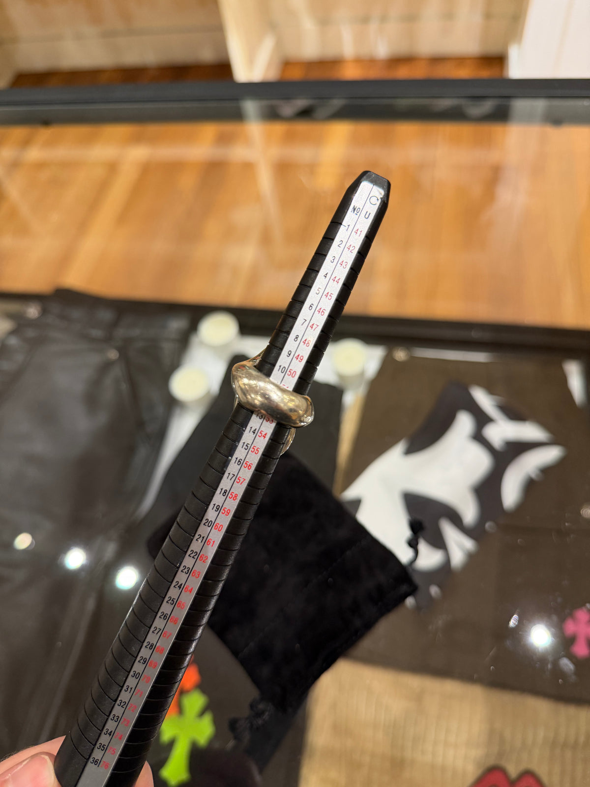 Chrome Hearts Rolling Stones Lip & Tongue Ring - Silver