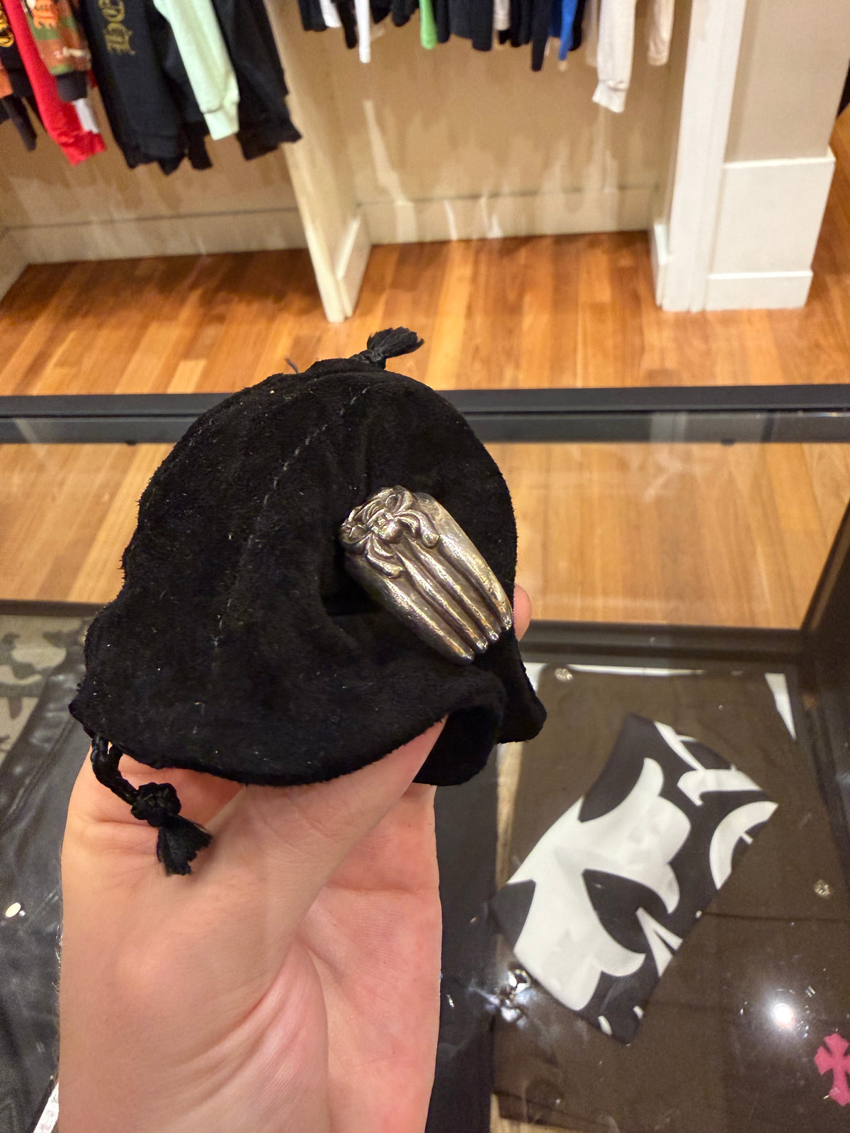 Chrome Hearts Heart Dagger Ring - Silver
