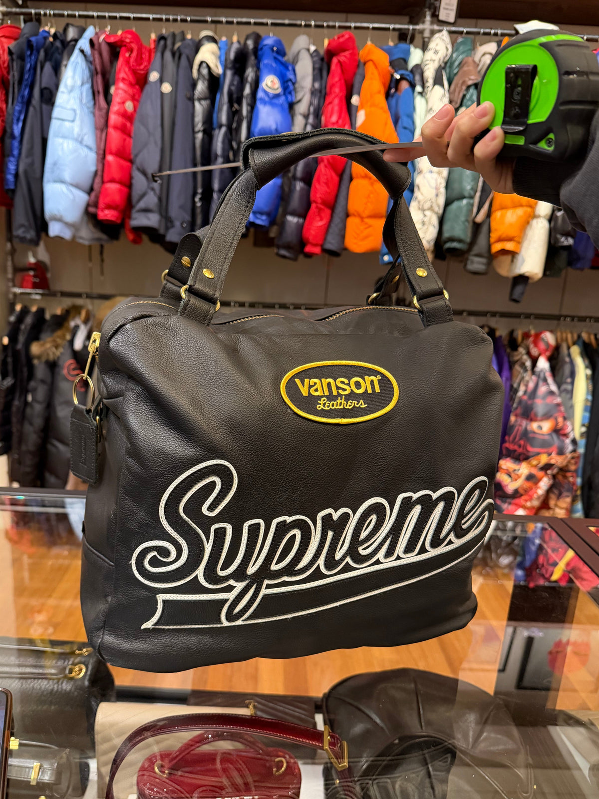 Supreme x Vanson Leathers Spider Web Bag