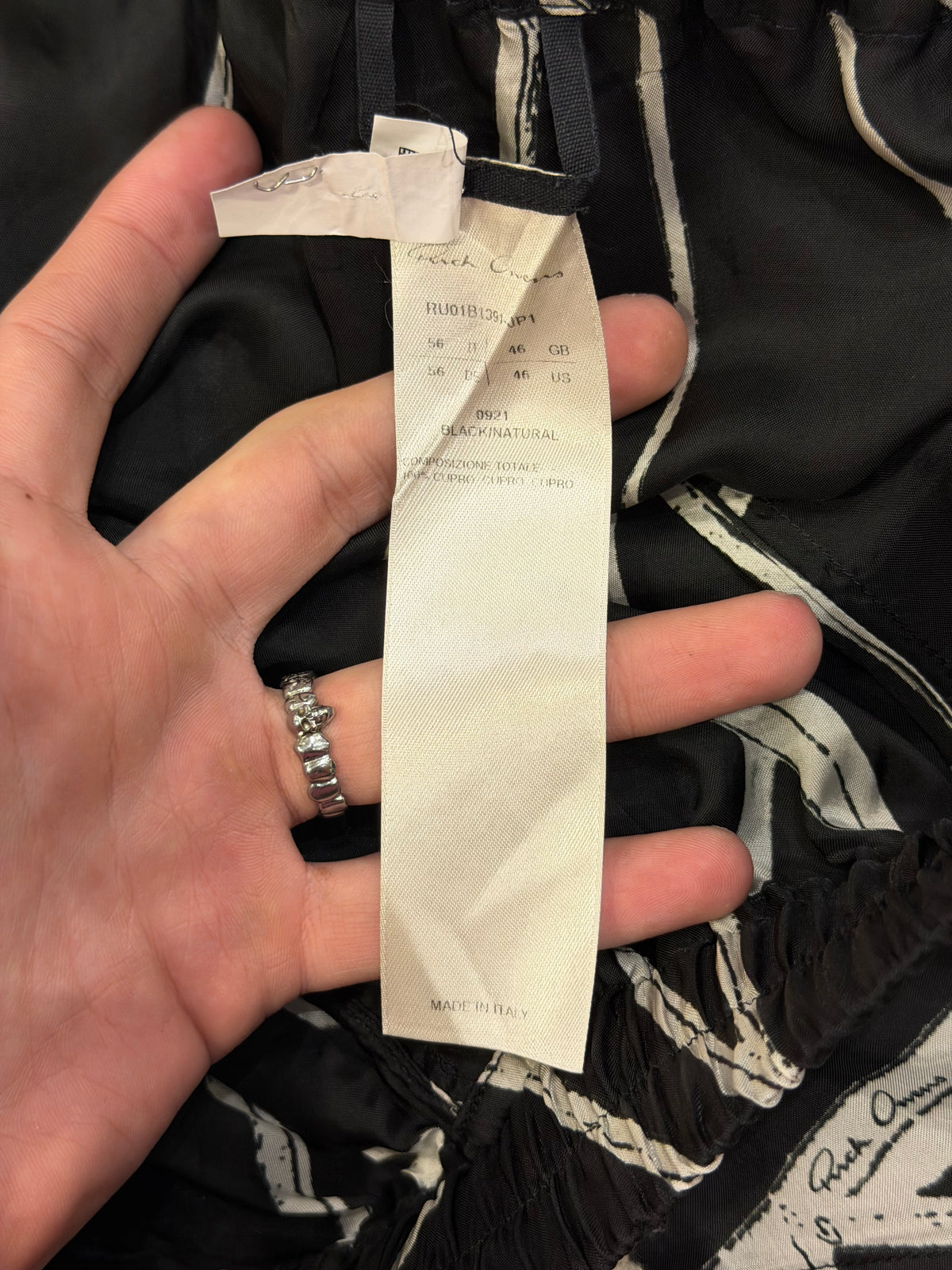 Rick Owen’s Fogachine Shorts SS22 - Black/White