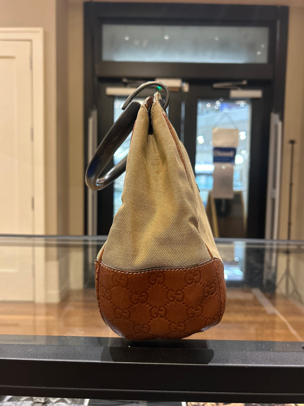 Vintage Gucci Canvas Hobo Bag