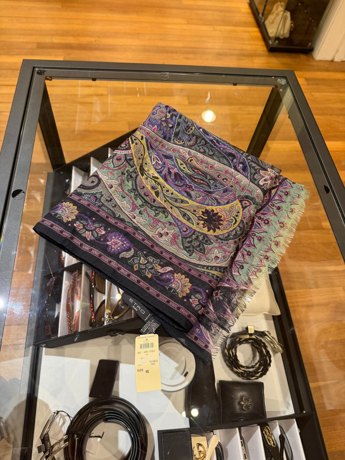 Etro Cashmere Paisley Print Scarf