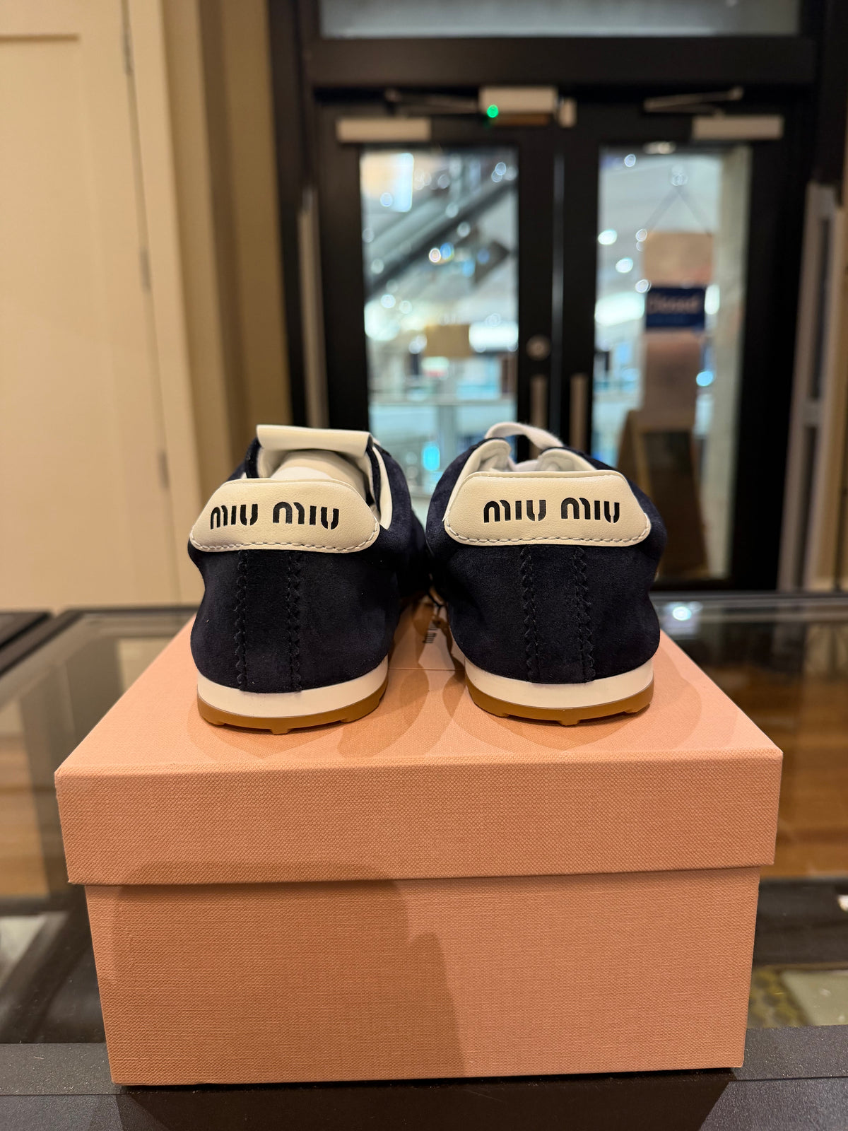 Miu Miu Plume Suede Sneakers