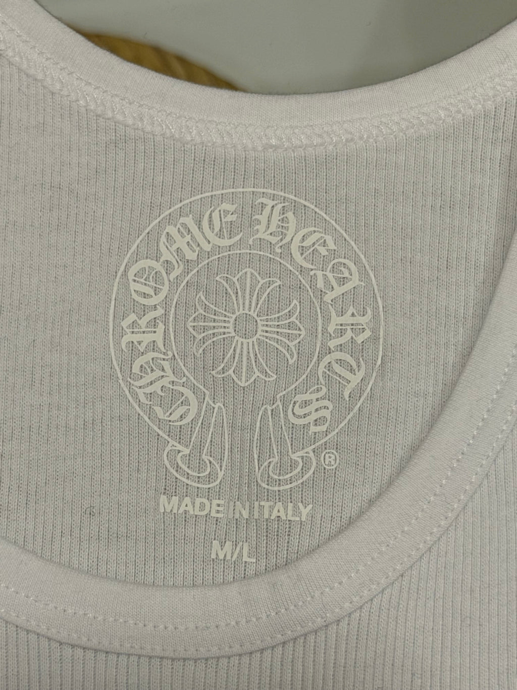 Chrome Hearts Art Basel Pink Crystal Cross Tank Top