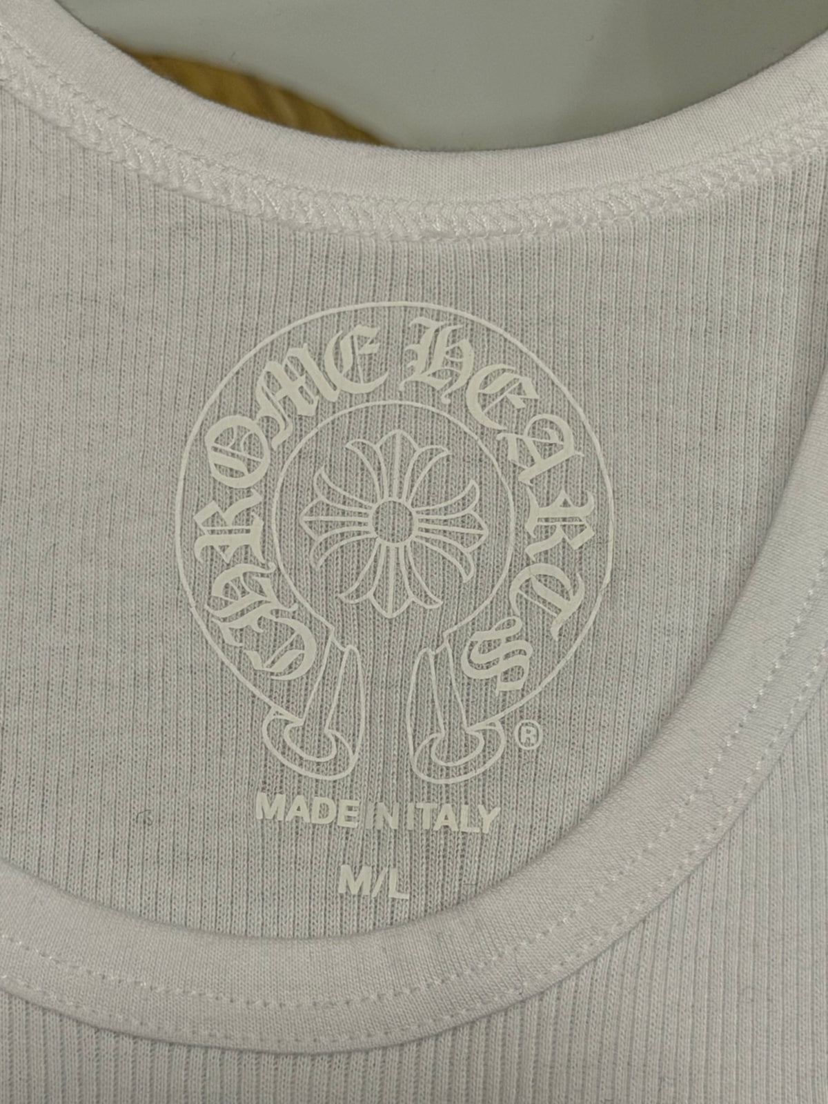 Chrome Hearts Art Basel Pink Crystal Cross Tank Top