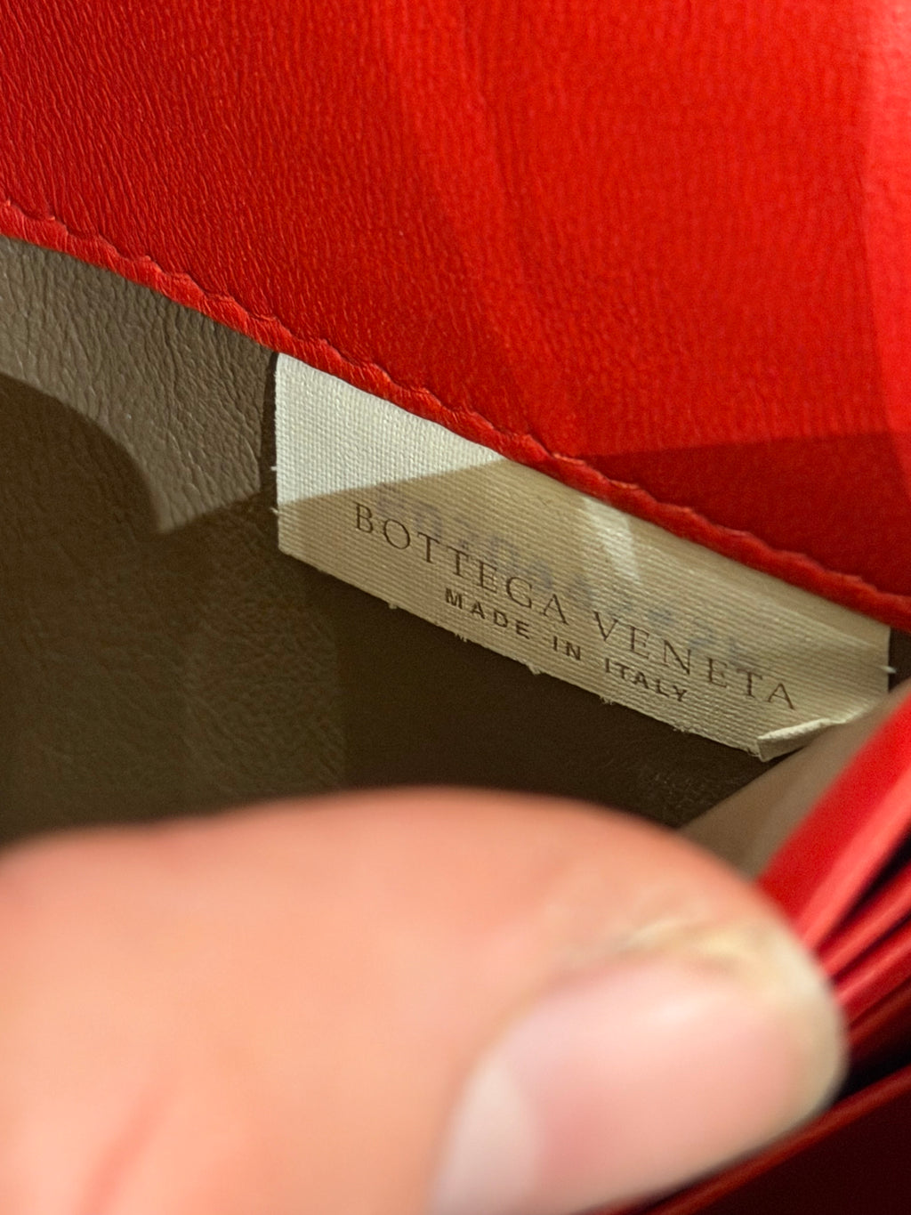 Bottega Veneta Intrecciato Woven Leather Wallet - Red