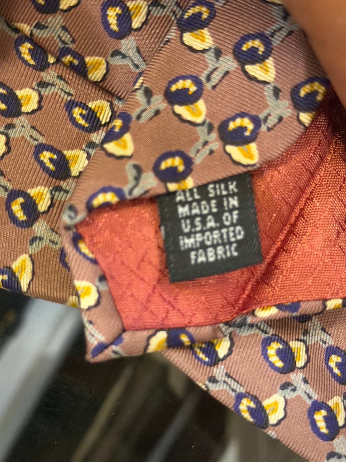 Christian Dior Tie - Leaf Pattern