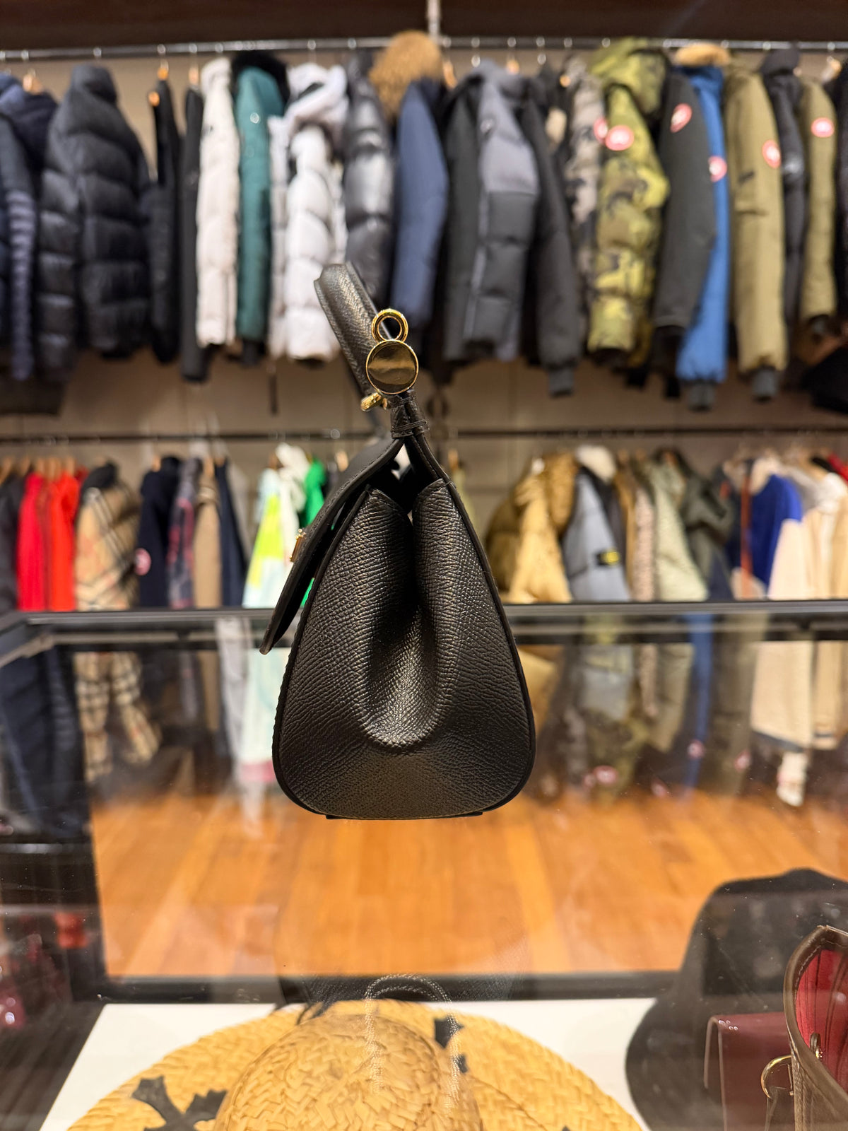 Dolce & Gabbana Sicily Leather Handle Bag - Black/Gold