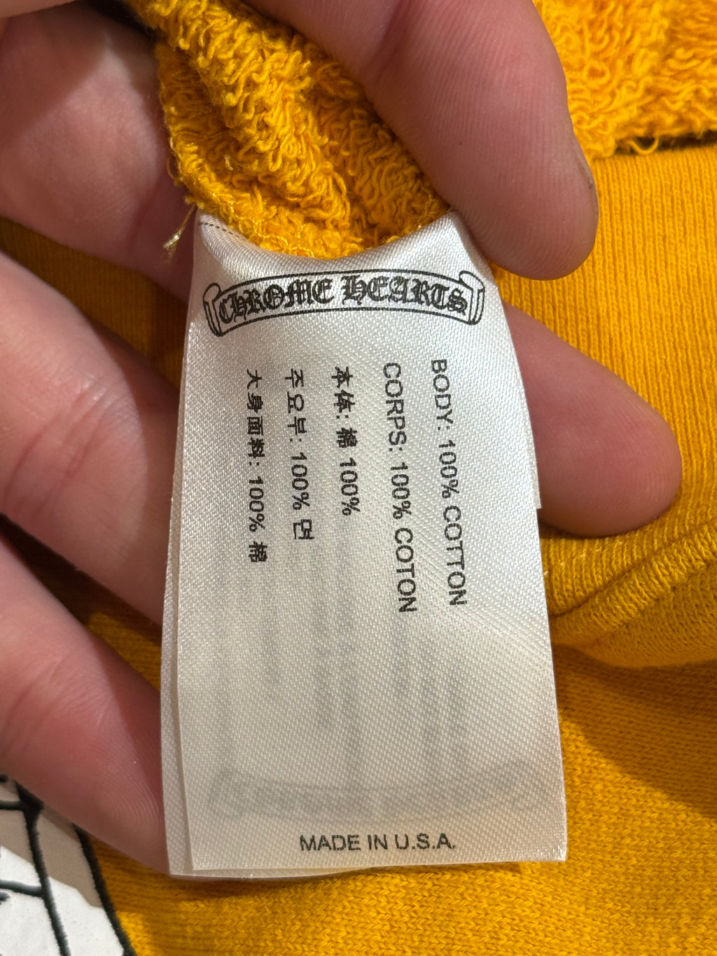Chrome Hearts Matty Boy Call Me Hoodie (Kids) - Yellow