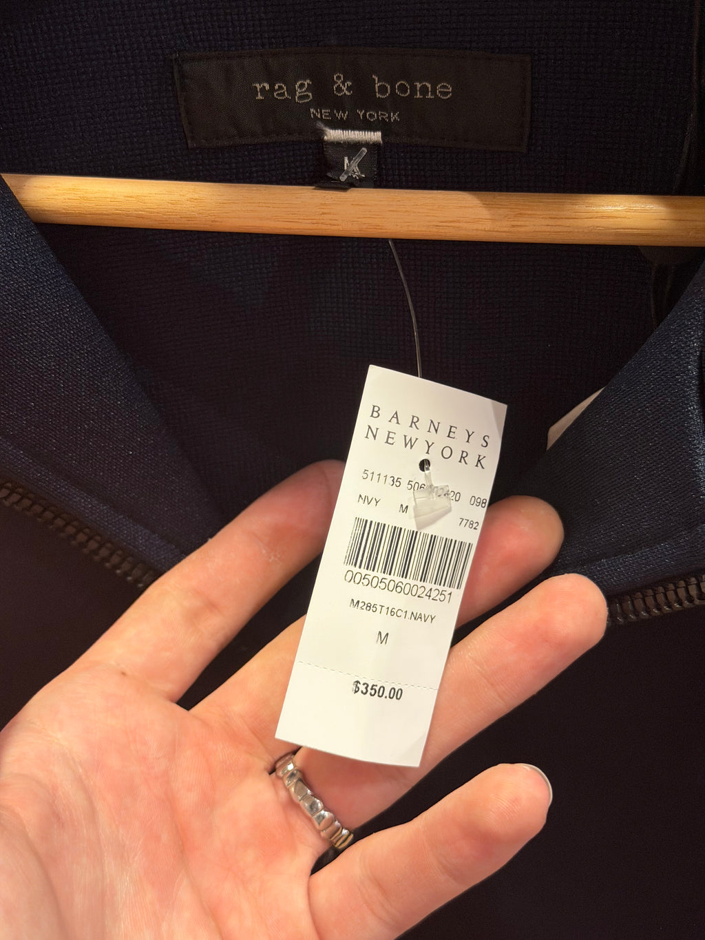 Rag & Bone NYC Track Jacket - Navy/Red