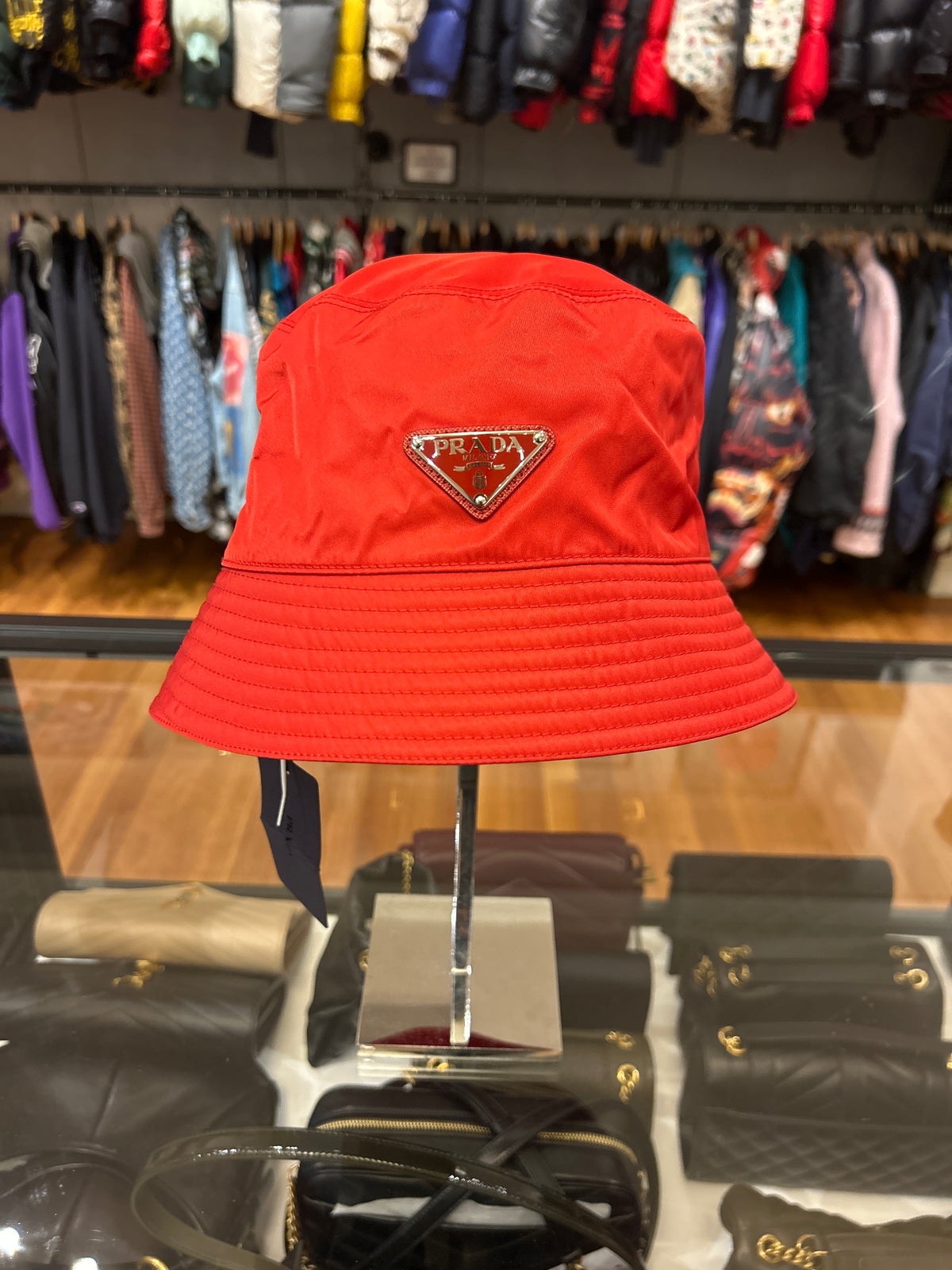 Prada Bucket Hat - Red