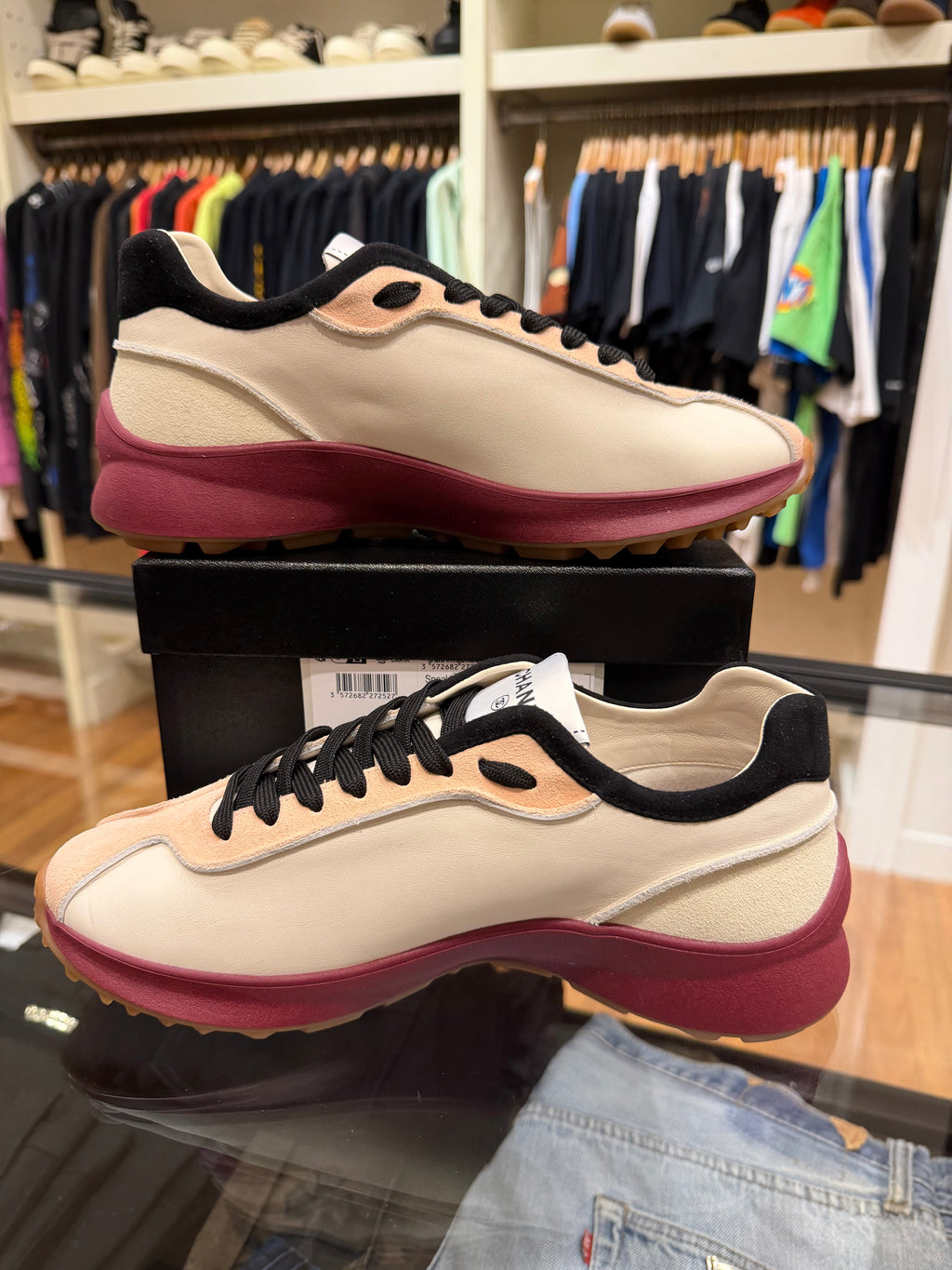 Chanel 26K Calfskin & Suede Sneakers