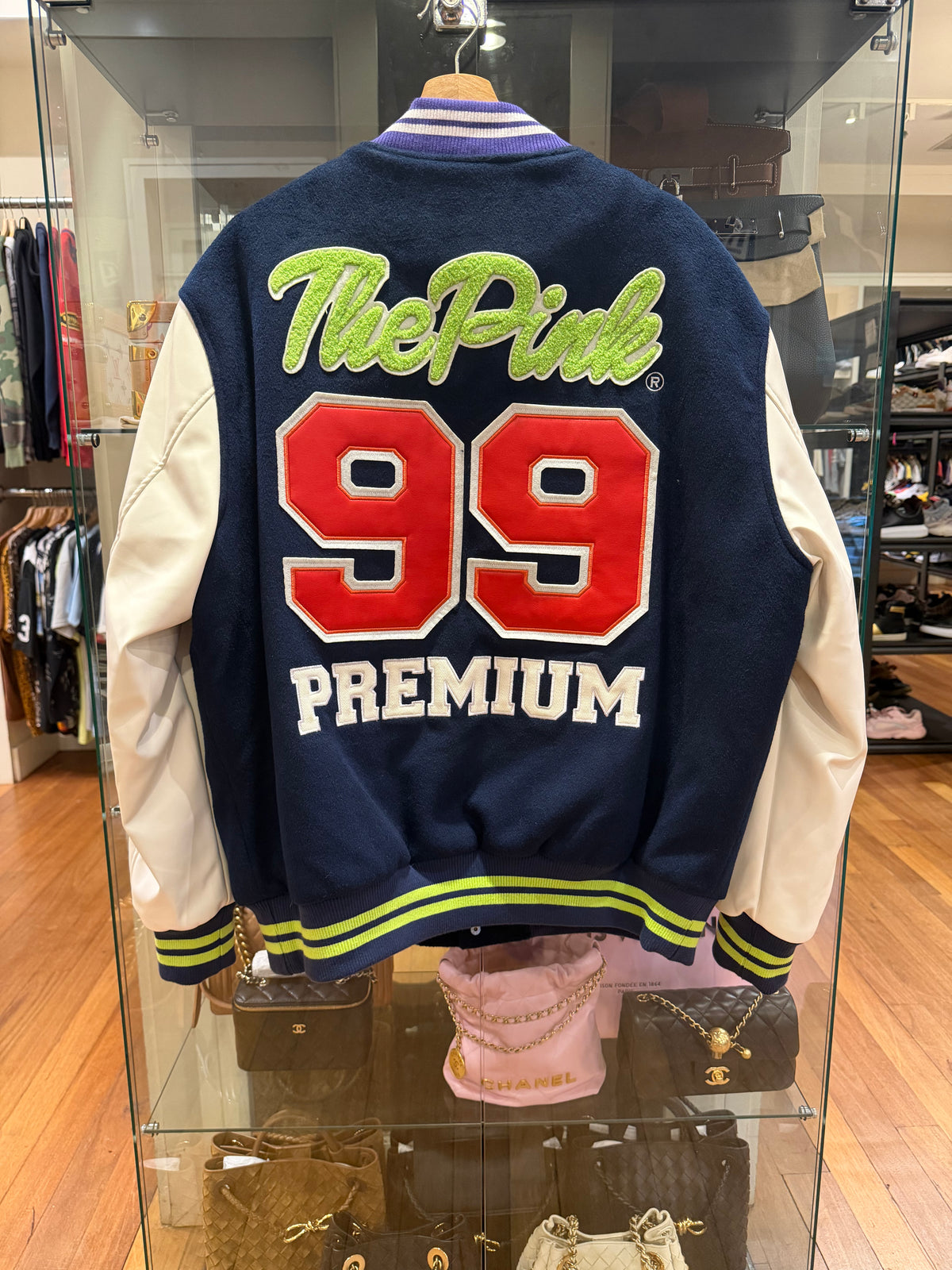 Vandy the Pink 99 Varsity
Jacket - Navy