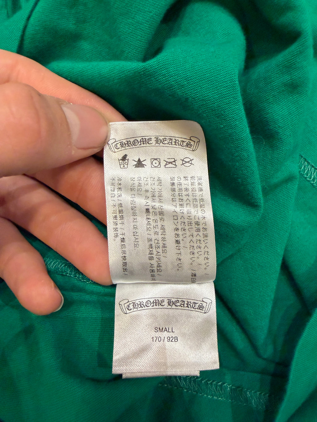 Chrome Hearts Cemetery Cross LS - Green