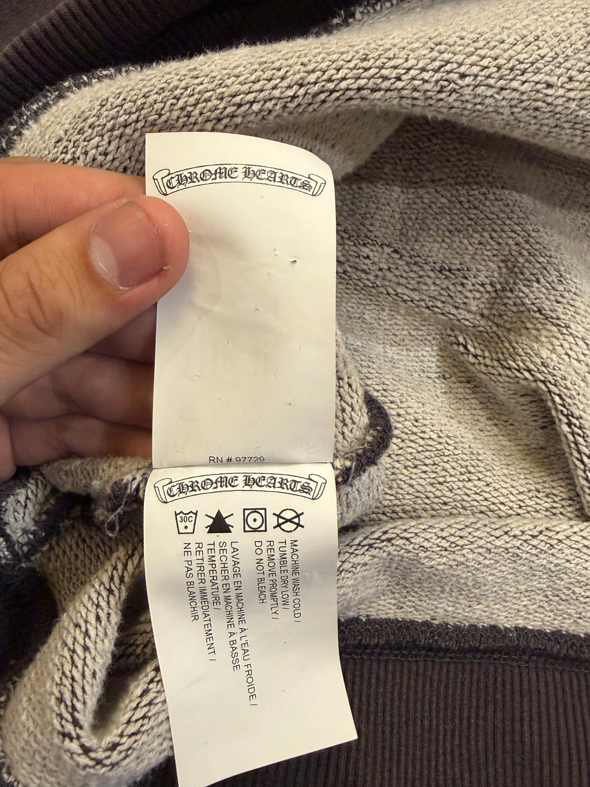 Chrome Hearts 'Y-Not' Embroidered Hoodie -
Charcoal