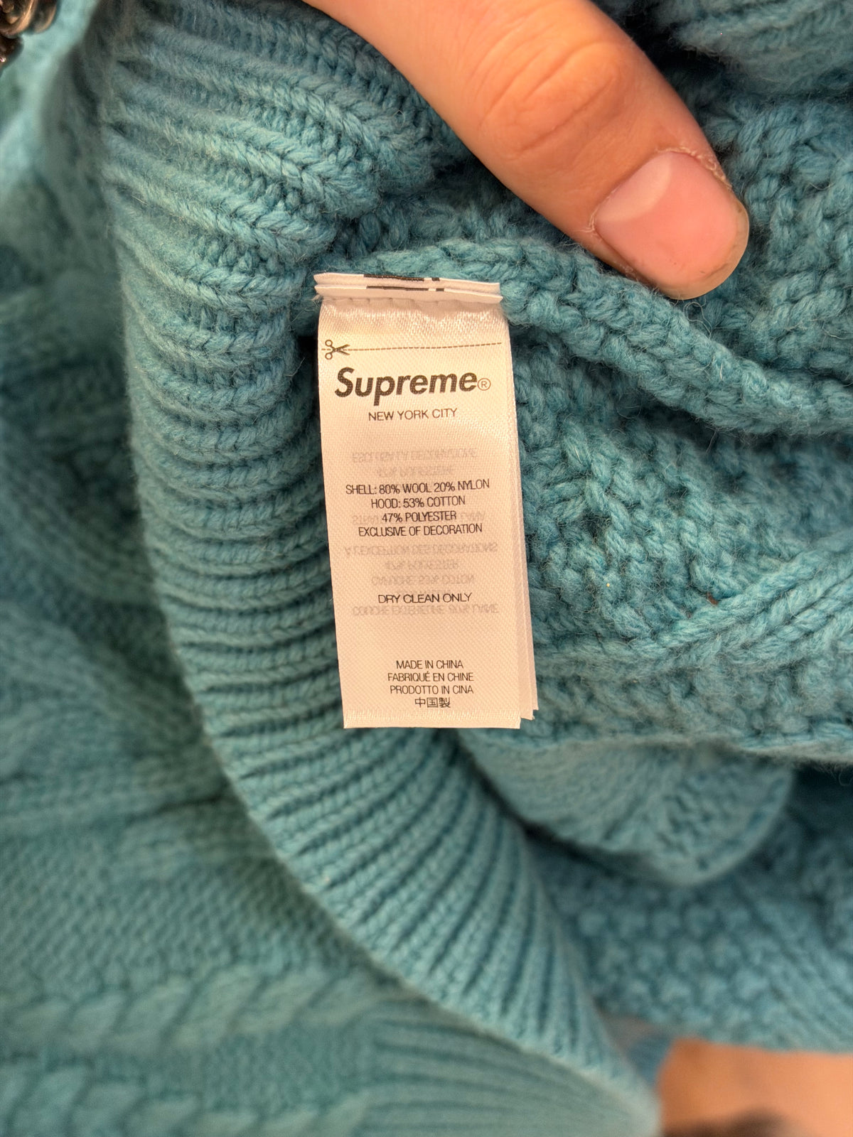 Supreme Cable Knit Hoodie